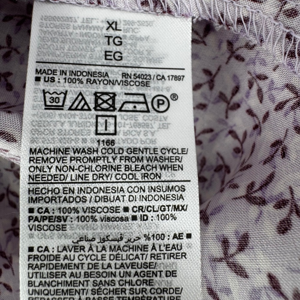 Old Navy Womens XL Purple Floral Cami Maxi Dress Sleeveless Boho Cottagecore - Picture 6 of 7